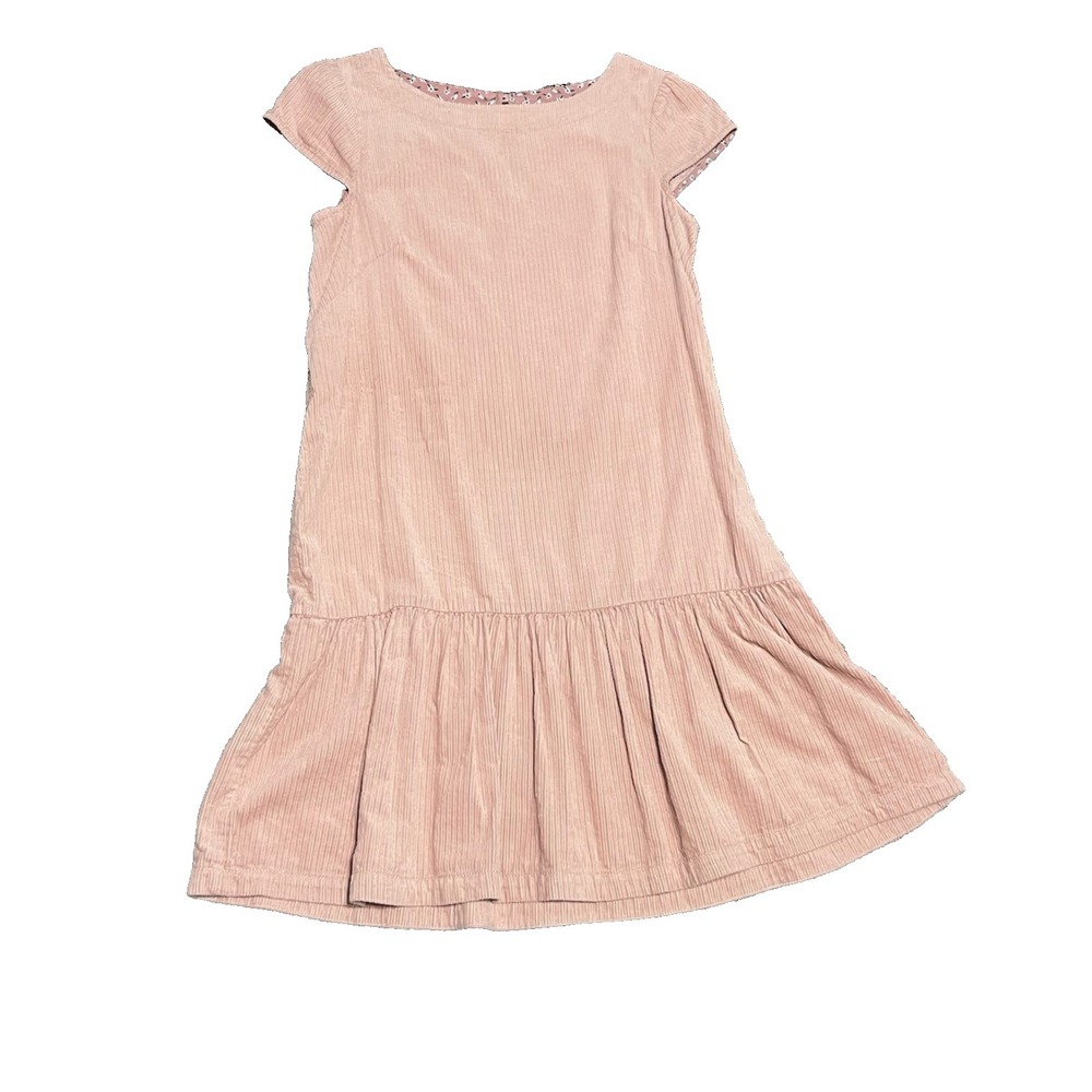 Anthropologie Maeve Tessa Puffed Sleeve Flounced Corduroy Dress Size 4